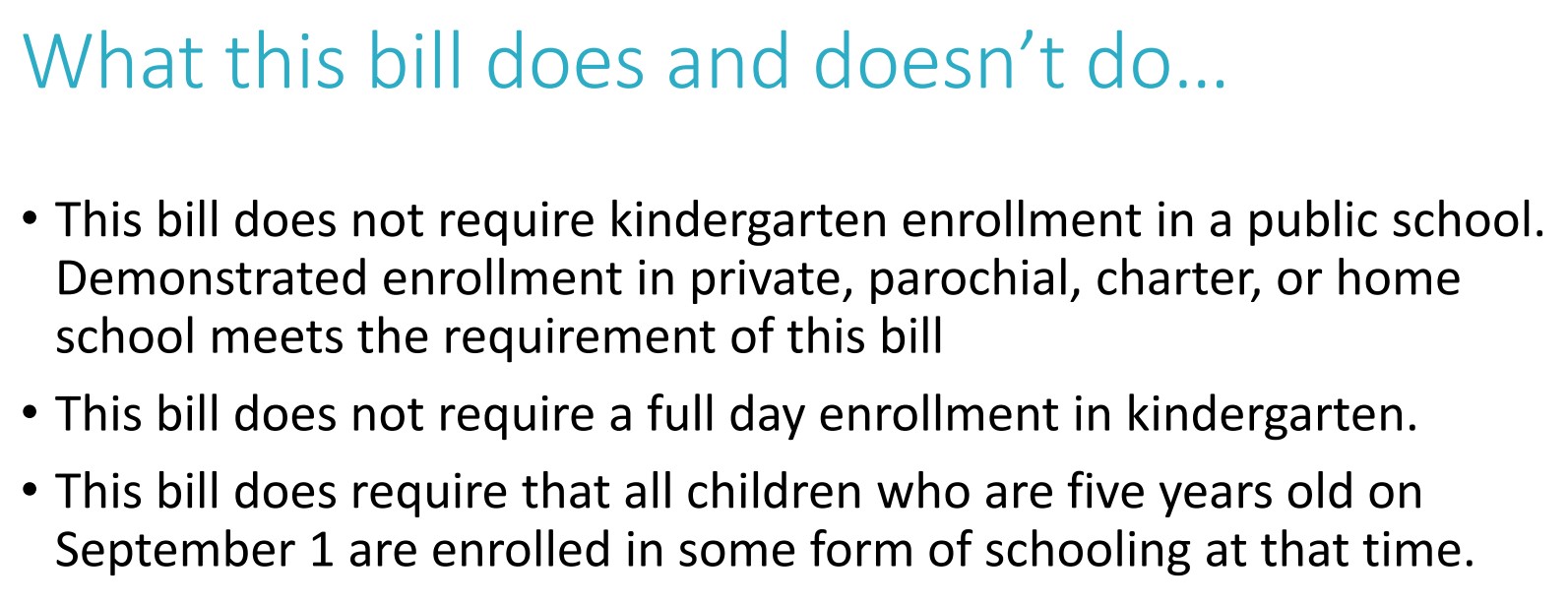 Is mandatory kindergarten a back door to homeschool registry